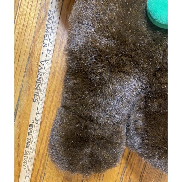 VINTAGE JC PENNY HOLIDAY COLLECTION TEDDY BEAR PLUSH with mittens - Picture 7 of 7